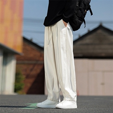 风2025秋季新款日系棉麻休闲松紧长裤男ZK63-P60控88，男装休闲裤，电商A021