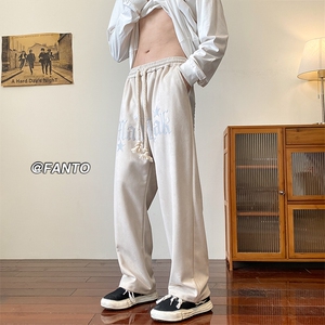 高品质麂皮绒发泡美式运动休闲裤  P55 控78图片