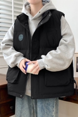 数据款主推M-8XL大码马夹男冬季立领工装羽绒棉加肥加厚宽松马甲，男装工装外套，星座109-1