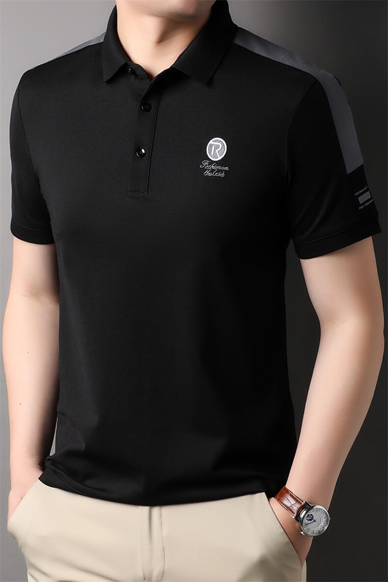 夏季Polo衫纯棉商务休闲男装短袖t恤宽松翻领半袖体恤HP88312-P60,男装Polo衫,星座1105-3