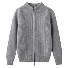 2025年秋季新款元宝针拉链针织儿童羊毛开衫时尚休闲通勤百搭，童装儿童羊毛衫，暖钟情羊绒