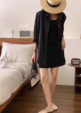 香丽迪网红chic高级感丝滑醋酸外披两件套，其它，香丽迪1