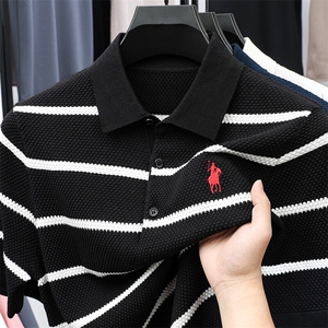 DY5322主推纯棉色织条针织短袖新款图片