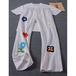 【杭州货档口现货】秋冬花卉男女卫裤休闲裤XZ610A-特P48-控79图片