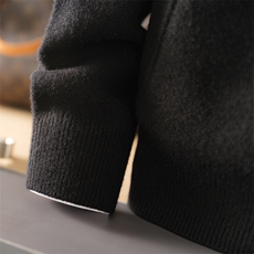 2025年秋季新款百搭男士抽绳连帽衫，男装羊绒套衫，麦纱纱羊绒