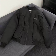 美式复古解构飞行员夹克上衣男2025新款春季宽松棒球服外套潮，男装夹克，星座613