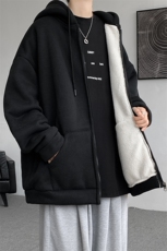 8XL-M高品质！卫衣厚外套男加绒加厚开衫羊羔毛卫衣WY13P68控88，男装卫衣，电商D206-1