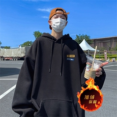 龙年新年卫衣冬季美式加绒加厚连帽卫衣外套DL1815特P35加绒特40，男装卫衣，电商A486