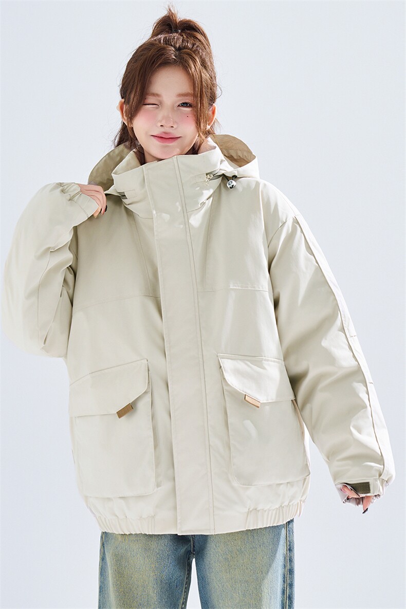 新款冬季大码羽绒棉服棉袄连帽工装韩版宽松外套A436-2533-P98,男装棉衣,电商A436