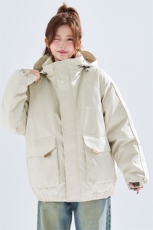 新款冬季大码羽绒棉服棉袄连帽工装韩版宽松外套A436-2533-P98，男装棉衣，电商A436
