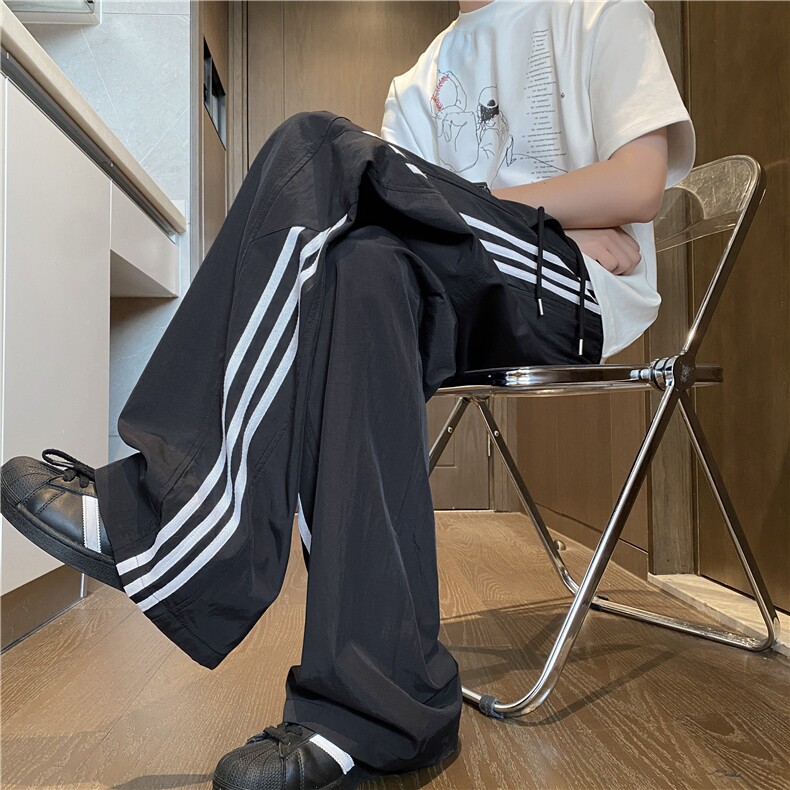 夏季新款潮流美式条纹设计速干百搭休闲裤B315-K25418-特p35控68，男装休闲裤，电商B315