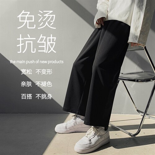 2022简单风修腿卫裤高弹健康布聚酯纤维 WK10-1特批22图片