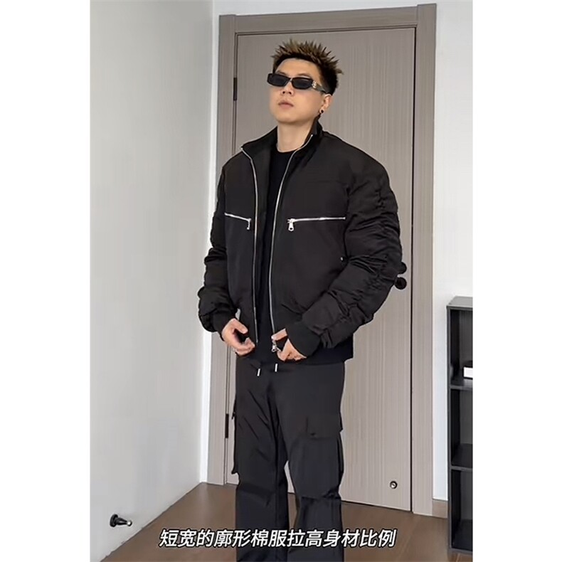 网图BOMBER弯道廓形棉服短款棉衣DY2478-P110夹克DY2476-P90,男装棉衣,星座1213