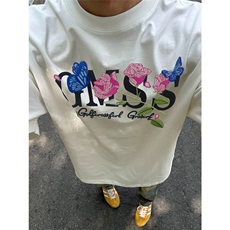 网图有货蝴蝶花园原创刺绣短袖t恤衫男女潮宽松上衣A328-P35，男装T恤，星座1505