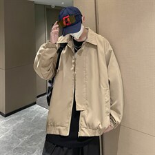 春秋复古立领工装夹克外套男日系宽松休闲百搭棒球服W5294-P47，男装夹克，星座512-2