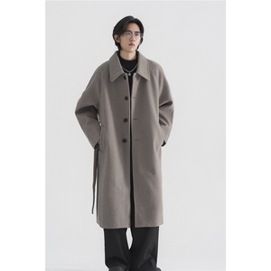 现货 毛呢大衣男中长款冬季加厚过膝呢子外套DY18-P130 控178图片