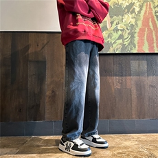K1222-p35-控58oversizecleanfit牛仔裤褶皱直筒裤老爹裤长裤，男装牛仔裤，星座103A-1