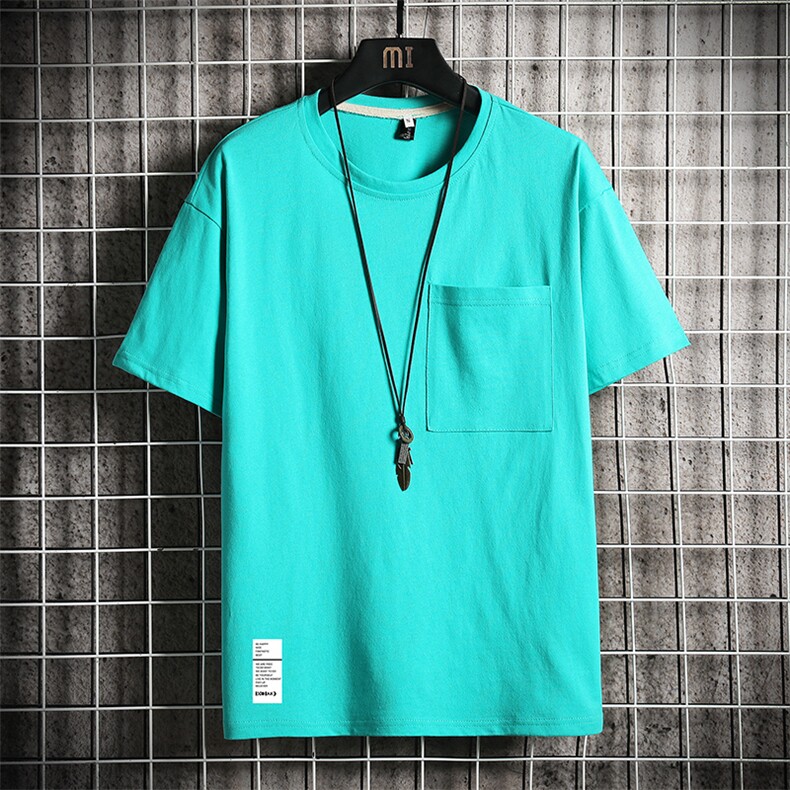 DX24045-P25大口袋百搭短袖t恤男大码半袖体恤上衣服,男装T恤,电商A040A
