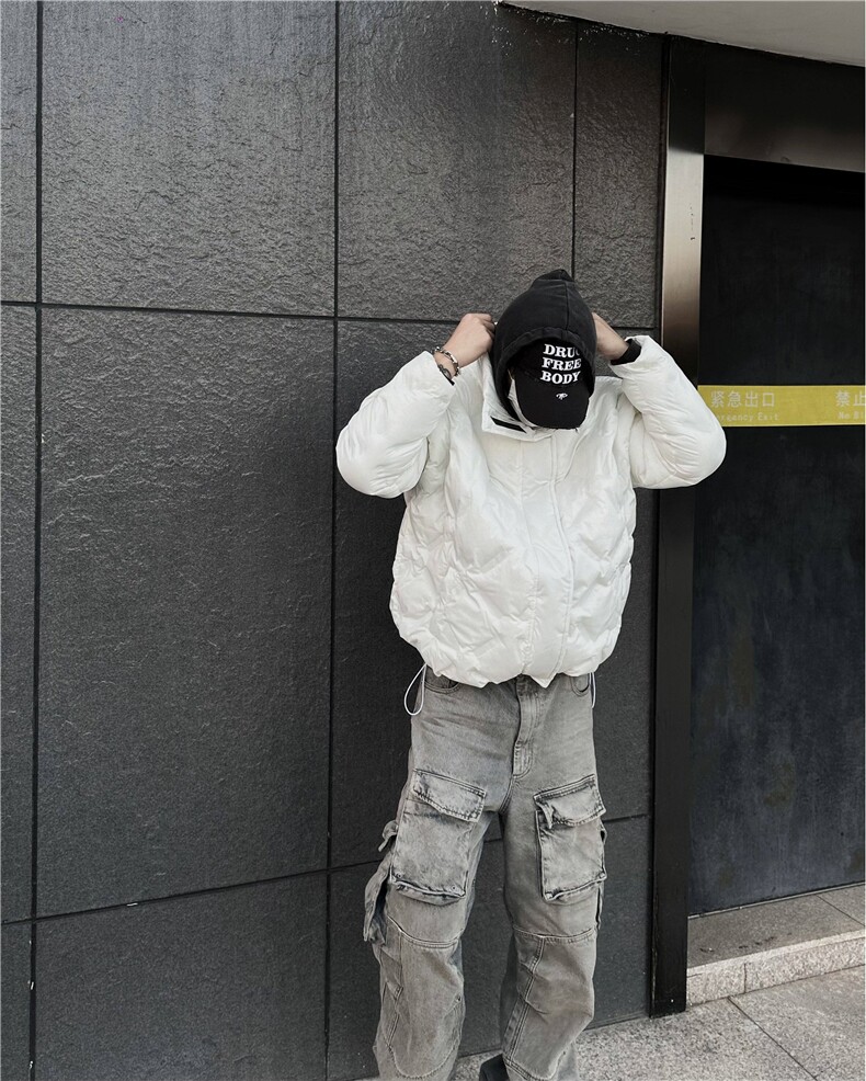 自家图现货！立领重磅棉服外套设计感小众棉衣R211-P118/已注册,男装棉衣,星座1005-4
