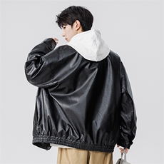 新款休闲皮夹克，男装夹克，星座1106-2（原1111B）