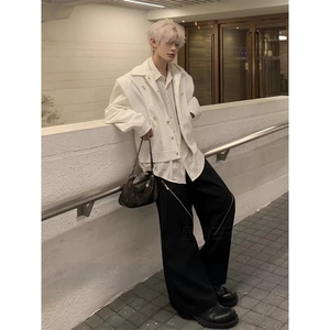 文艺时尚气质慵懒ins日系原宿百搭短款夹克新款潮流流行简约图片