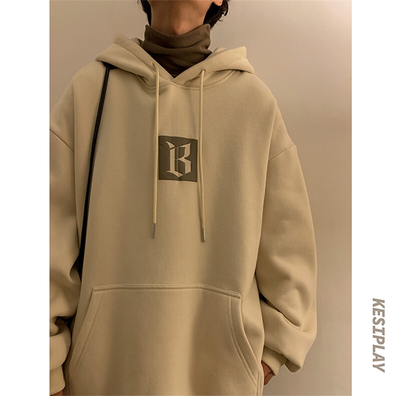 HD1436-TP68-控88冬季潮牌加绒加厚立体发泡连帽宽松卫衣外套,男装卫衣,电商A102-1