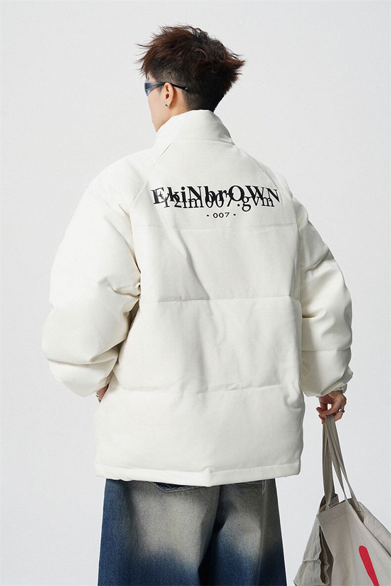 鳄鱼纹印花设计大码M-5XL手塞棉夹克PU皮棉服外套男8507P120控158,男装夹克,星座226-1