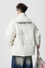 鳄鱼纹印花设计大码M-5XL手塞棉夹克PU皮棉服外套男8507P120控158，男装夹克，星座226-1