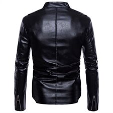 男士皮衣2021春季新款欧美外贸大码外套黑色皮夹克1812-B023-P95，男装皮衣，星座1812