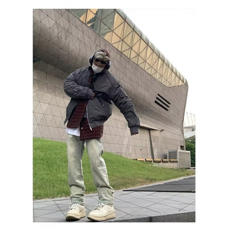 飞行员棉服夹克男2025年秋冬季潮流新款潮牌经典解构百搭时尚上衣,男装夹克,星座506A