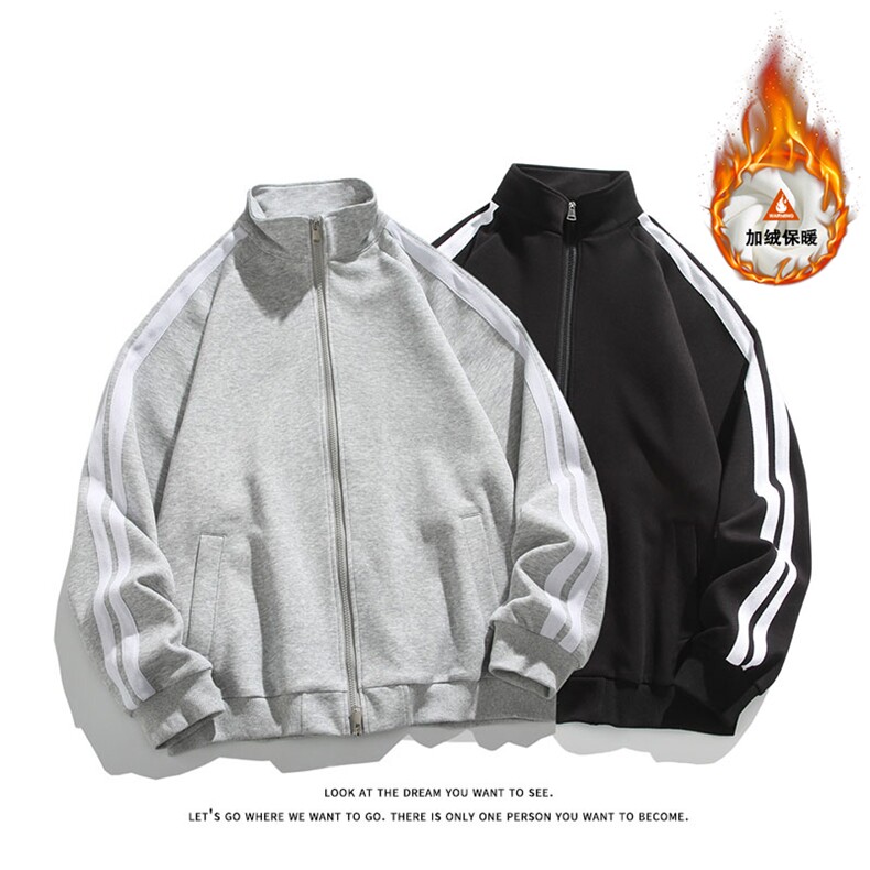 加绒加厚运动服套装W4641JR（加绒）特P53/K8579JR（加绒）特P43,男装休闲套装,电商A007