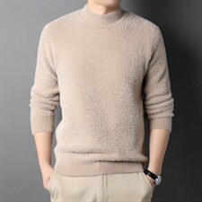 BJY999冬季新款男士圆领加厚毛衣针织打底衫男装保暖P60，男装针织衫/毛衣，电商B360