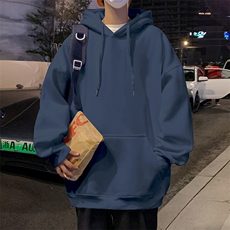 CM001P55加绒60潮牌情侣重磅纯棉卫衣秋冬运动宽松休闲纯色帽衫，男装卫衣，星座304A-1