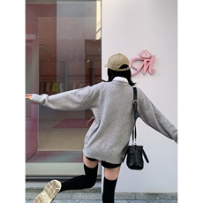 重磅秋冬男女纯色打底针织衫圆领套头半高领毛衣美式复古休闲上衣，男装T恤，电商A443