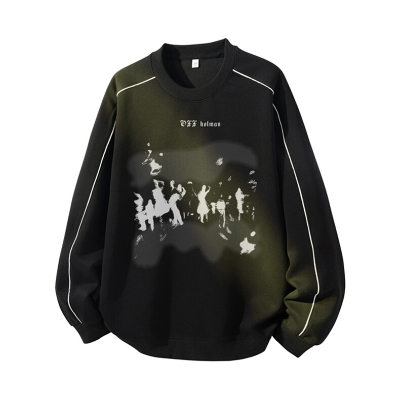 得物供货、复合重磅420克现货圆领卫衣宽松HD019-1-YLT2558-特P35,男装卫衣,电商019-1