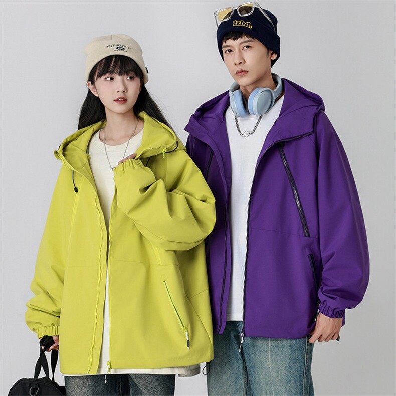 Cityboy情侣时尚连帽冲锋衣外套夹克团体班服,男装夹克,星座301D-5(原星座1415）