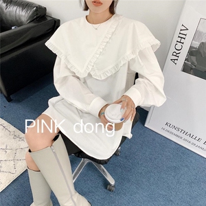 现货。薄料格子西服 娃娃领亮色衬衣 收腰版型超好七分袖西服图片