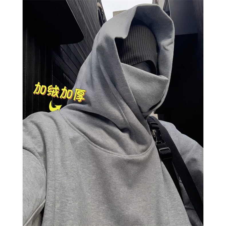 加绒卫衣男潮ins港风潮流 QW28 P50图片