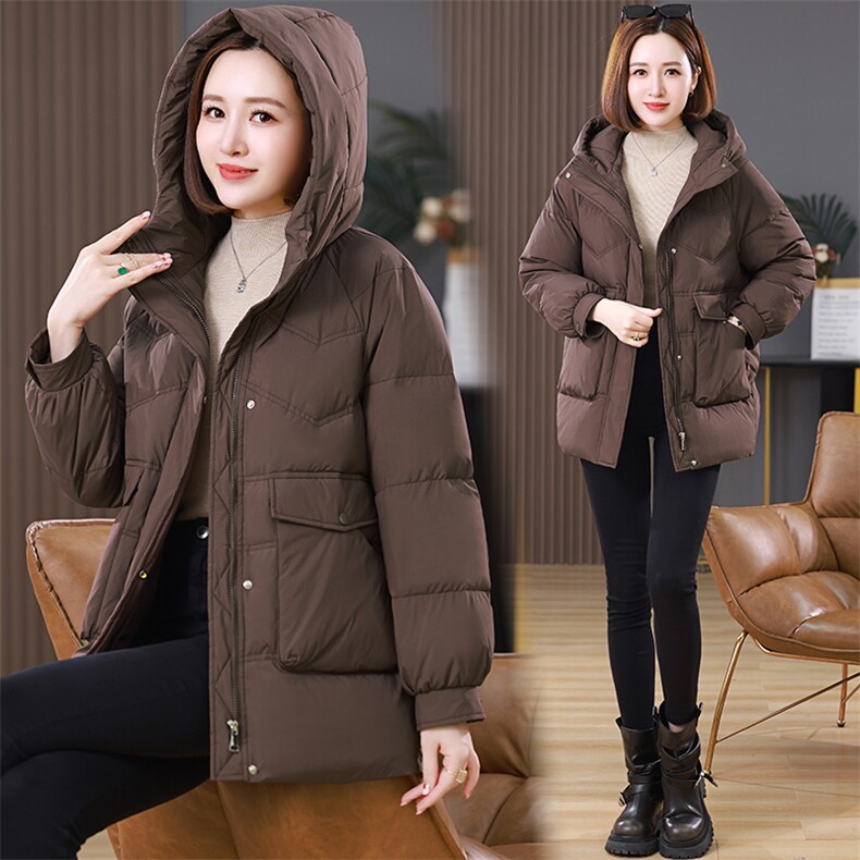 2025年冬季新款棉衣外套简约现货，女装棉衣/棉服，婷轩阁