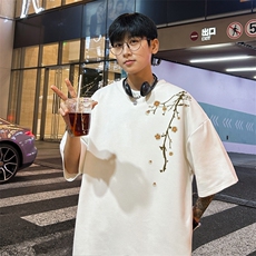 量大优供视频重磅麂皮绒短袖T恤男JPDX216-特P19，男装T恤，电商B367