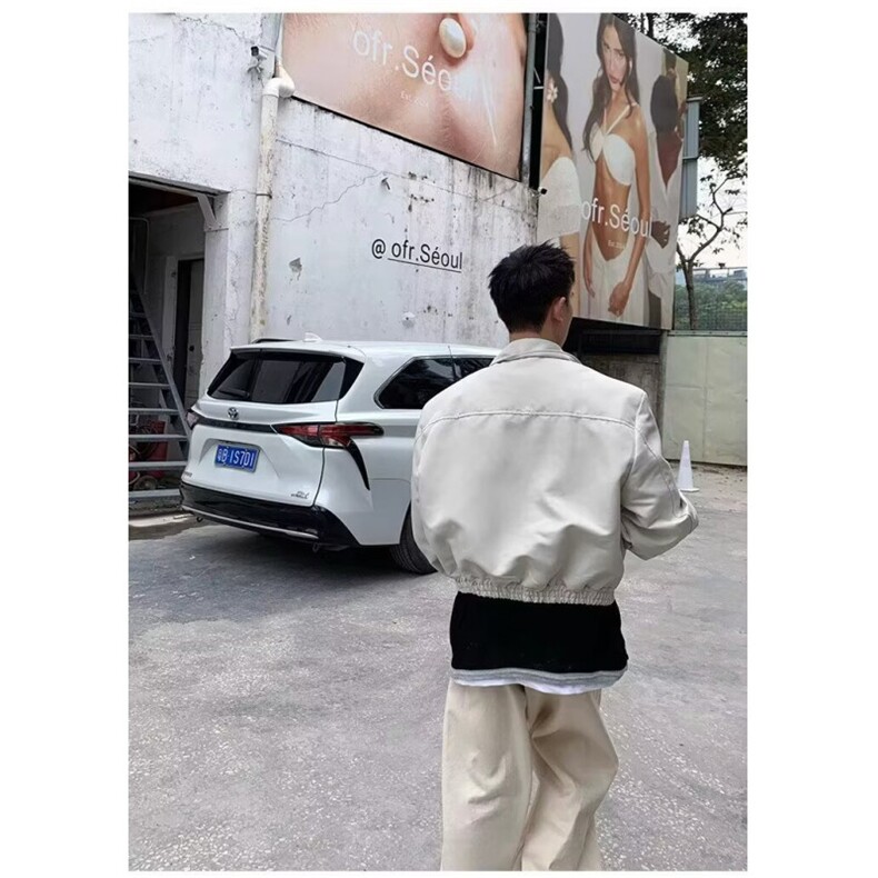 苏打汽水工作室春季新款纯色休闲百搭翻领夹克男女款青春时尚外套,男装针织衫/毛衣,四季星座505