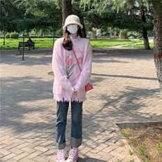 MM152-P782025新款气质圆领毛衣针织衫秋冬季甜美学生打底衫，女装针织衫/毛衣，星座617A-2