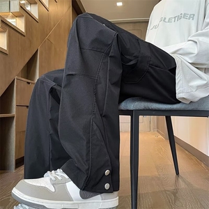 高街休闲裤子男潮流春秋季高级感cleanfit阔腿冲锋裤 KA11图片