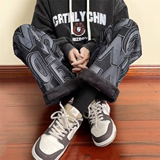 男秋季新款港风休闲裤Z92加绒P42常规32，男装休闲裤，星座1116-2