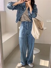 2022香丽迪新款牛仔套装，女装职业装，香丽迪1