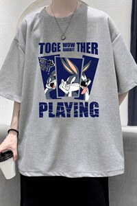 HT73234-P22 华夫格t恤男短袖男大码五分袖 大皂风图片