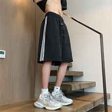 侧边竖条纹短裤X5511-TP30控价48潮牌篮球五分卫裤侧边条纹短裤，男装休闲裤，电商A102-1