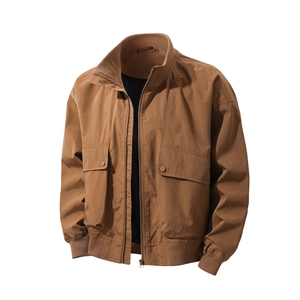 JK007立体白底 大口袋工装教练飞行夹克 聚酯纤维(S-3XL)TP38图片
