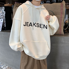 慵懒连帽檐卫衣男款硬挺情侣装外套-JK22301-P65控78，男装卫衣，星座605(原A050)