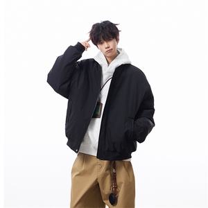 冬季clean纯色棒球服领棉服加厚短款棉衣 HZ8815-特P68不议价图片